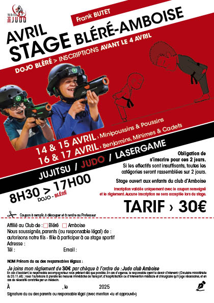 Stage vacances avril