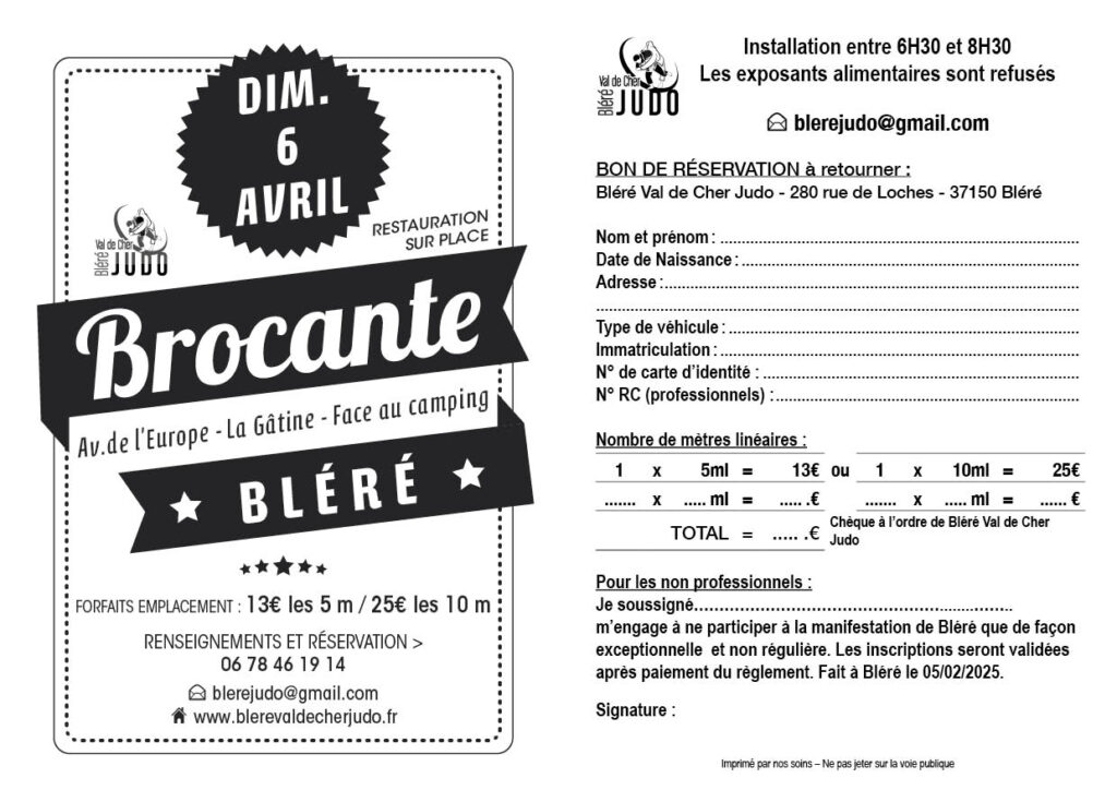 Brocante 6 avril